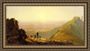 Gifford Framed Paintings - Mount Mansfield by Sanford Robinson Gifford