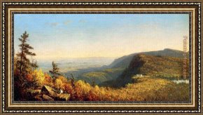 Gifford Framed Paintings - The Catskill Mountain House by Sanford Robinson Gifford