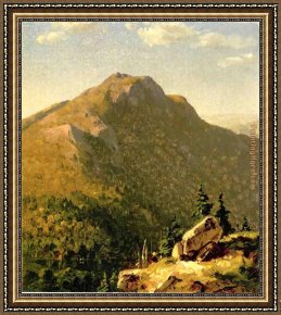 The Clove Catskills Framed Paintings - View of Catskills by Sanford Robinson Gifford