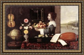 A Sense of Space I Framed Paintings - Summer or the Five Senses by Sebastien Stoskopff
