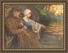 Herkomer Framed Paintings - Life's Flowing Fortunes by Sir Hubert von Herkomer