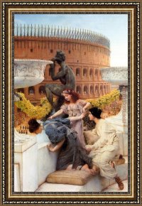 The Colosseum Rome Framed Paintings - The Colosseum by Sir Lawrence Alma-Tadema