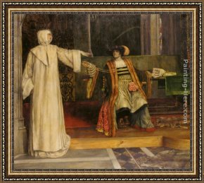 Reid Framed Paintings - Isabella and Angelo Measure for Measure by Stephen Reid