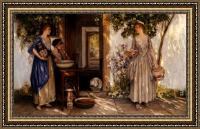 Reid Framed Paintings - The Potpourri Makers by Stephen Reid