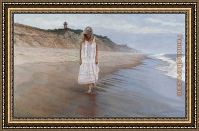 Thoughts of Springtime Framed Paintings - Gathering Thoughts by Steve Hanks