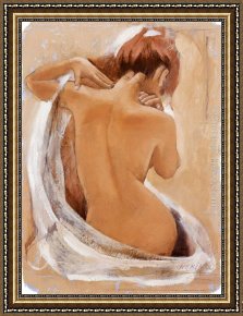 Soul Reflection 2 Framed Paintings - Body and Soul by Talantbek Chekirov