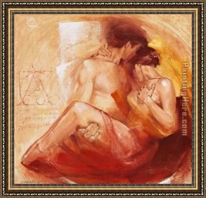 The Passion of Music Framed Paintings - Tender Passion by Talantbek Chekirov