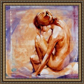 Thoughts of Springtime Framed Paintings - Wandering Thoughts by Talantbek Chekirov