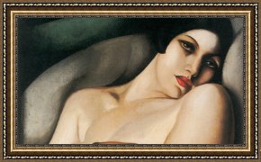 Jacob's Dream Framed Paintings - the dream main by Tamara de Lempicka