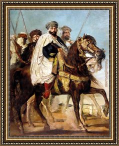 Muhammad Ali Vs. Sonny Liston Framed Paintings - Ali-Ben-Hamet by Theodore Chasseriau