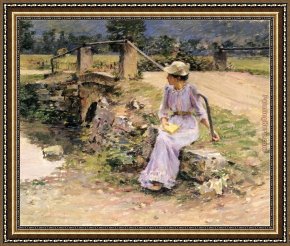 Robinson Framed Paintings - La Debacle by Theodore Robinson