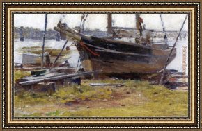 Robinson Framed Paintings - The E. M. J. Betty by Theodore Robinson
