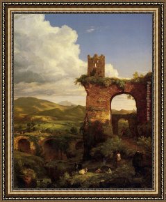Thomas Cole Framed Paintings - Arch of Nero by Thomas Cole