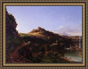The Clove Catskills Framed Paintings - Catskill Scenery by Thomas Cole