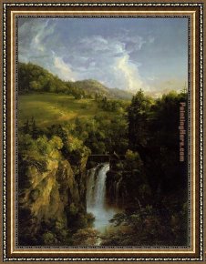Thomas Cole Framed Paintings - Genesee Scenery by Thomas Cole