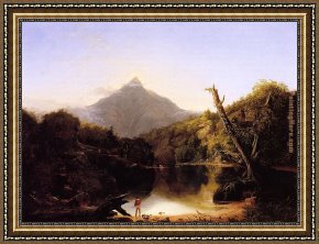 Thomas Cole Framed Paintings - Mount Chocorua New Hampshire by Thomas Cole