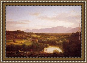 Thomas Cole Framed Paintings - River in the Catskills by Thomas Cole