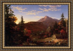 Thomas Cole Framed Paintings - The Hunter's Return by Thomas Cole