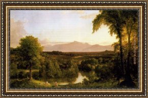 Thomas Cole Framed Paintings - View on the Catskill - Early Autumn by Thomas Cole