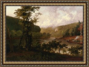 Doughty Framed Paintings - Harper's Ferry, Virginia by Thomas Doughty