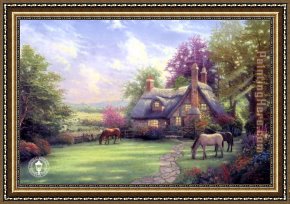A Beautiful Day Framed Paintings - a perfect summer day by Thomas Kinkade
