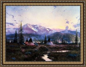 Peace Preserved Framed Paintings - Days Of Peace by Thomas Kinkade