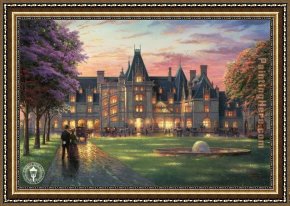Evening Mood Framed Paintings - elegant evening by Thomas Kinkade