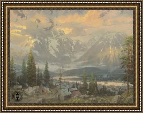 North Lake Framed Paintings - Great North by Thomas Kinkade