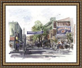 Yawkey Framed Paintings - Yawkey Way by Thomas Kinkade