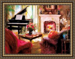 Peace Preserved Framed Paintings - At Peace by Unknown Artist