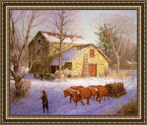 Flatford Mill Framed Paintings - Clime The Stone Mill Ice House by Unknown Artist