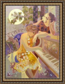 Hard Times Framed Paintings - Long Time Ago by Unknown Artist