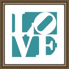 In Love Framed Paintings - Love by Unknown Artist