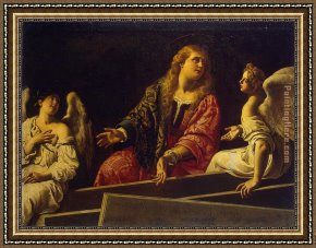 Virgil's Tomb Framed Paintings - Mary Magdalene at the Tomb by Unknown Artist