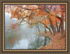 Soul Reflection 2 Framed Paintings - Mike Jones Autumn Reflections by Unknown Artist