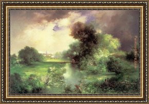 East Bergholt Rectory Framed Paintings - moran East Hampton by Unknown Artist