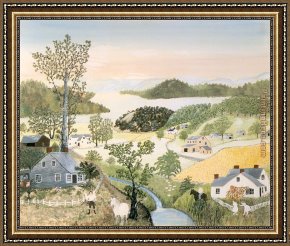 Beautiful Framed Paintings - Moses A Beautiful World by Unknown Artist