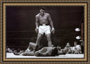 Muhammad Ali Vs. Sonny Liston Framed Paintings - Muhammad Ali vs. Sonny Liston by Unknown Artist