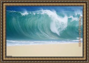 Puffins Over Sea Framed Paintings - Sea of Cortez Cabo San Lucas by Unknown Artist