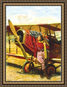 Under The Stars Framed Paintings - Shooting Star by Unknown Artist