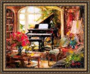 Hard Times Framed Paintings - Simple Times by Unknown Artist