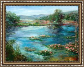 Lilac Framed Paintings - Stephen Shortridge Lilacs by Unknown Artist