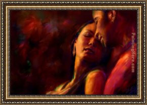 Unknown Artist Framed Paintings - sweet breath by Unknown Artist