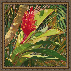 Tropical Framed Paintings - Tropical by Unknown Artist