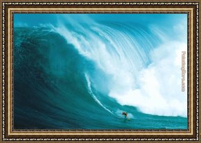 The Wave Framed Paintings - Wave Rider by Unknown Artist