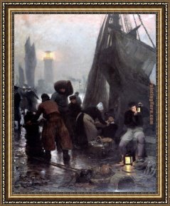 London Framed Paintings - Preparing For Departure London by Victor Gabriel Gilbert