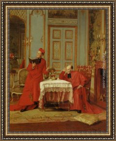 The Vision After The Sermon Framed Paintings - Le Sermon by Victor Marais-Milton