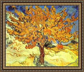 Pear Tree Framed Paintings - Mulberry Tree by Vincent van Gogh