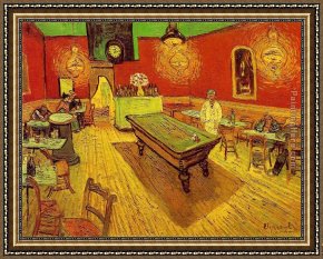 The Night Cafe Framed Paintings - The Night Cafe by Vincent van Gogh