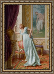 The Main Attraction Framed Paintings - The Attraction by Vittorio Reggianini